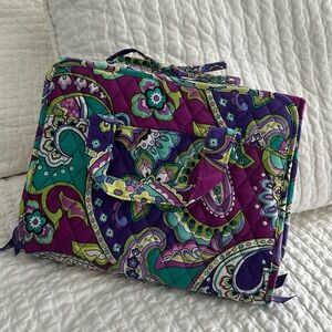 Vera Bradley Purple Paisley hanging toiletry bag